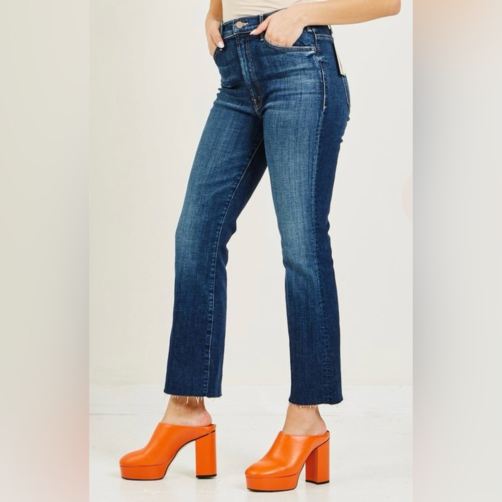 Mother Jeans Bootcut Ankle 26 Hustler Ankle Fray Lust for Life Luxury - Picture 2 of 16